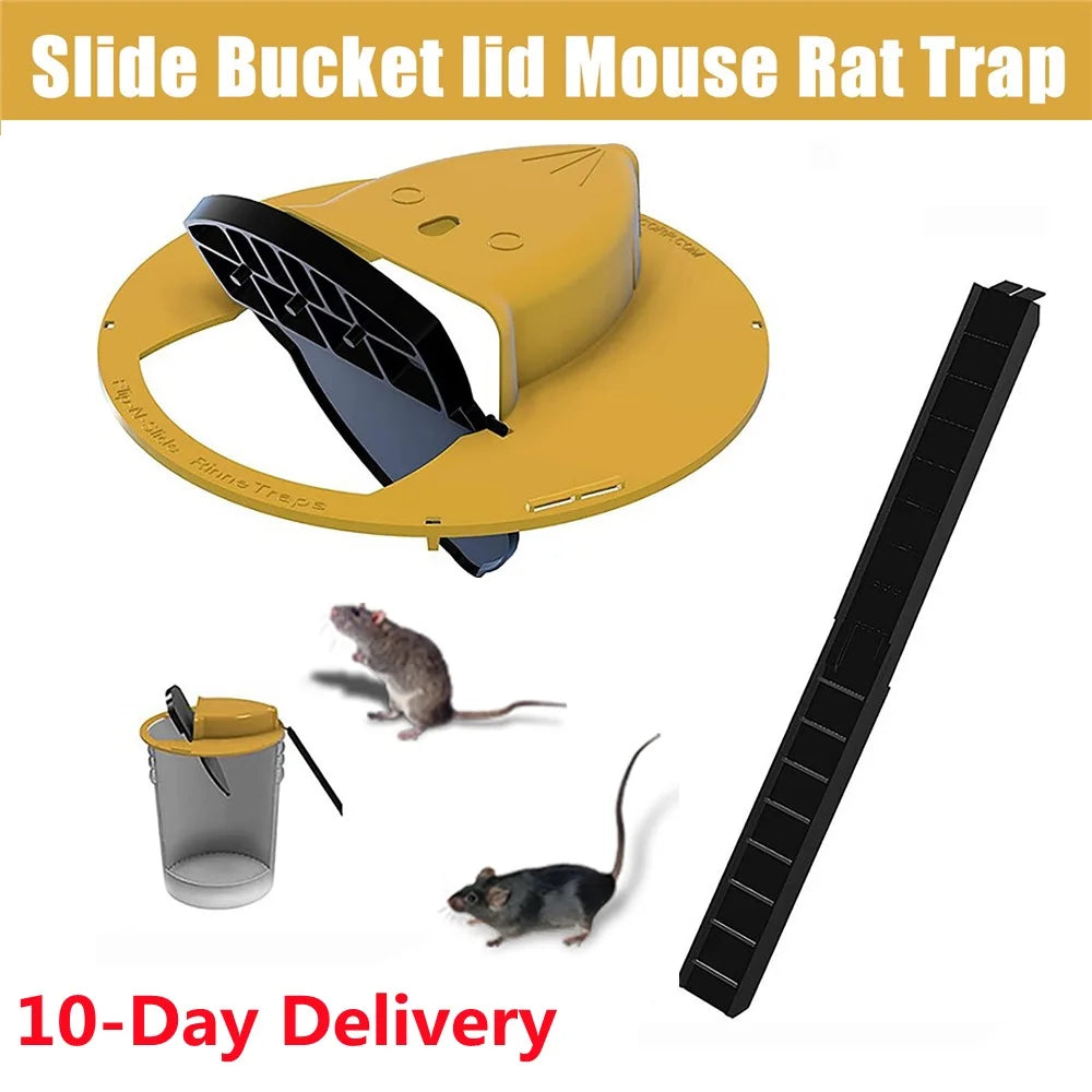 Intelligent Pitfall Mouse Catcher Trap Bucket Automatic Reset Flipping Sliding Bucket Lid Automatic Reset After Catching Mice