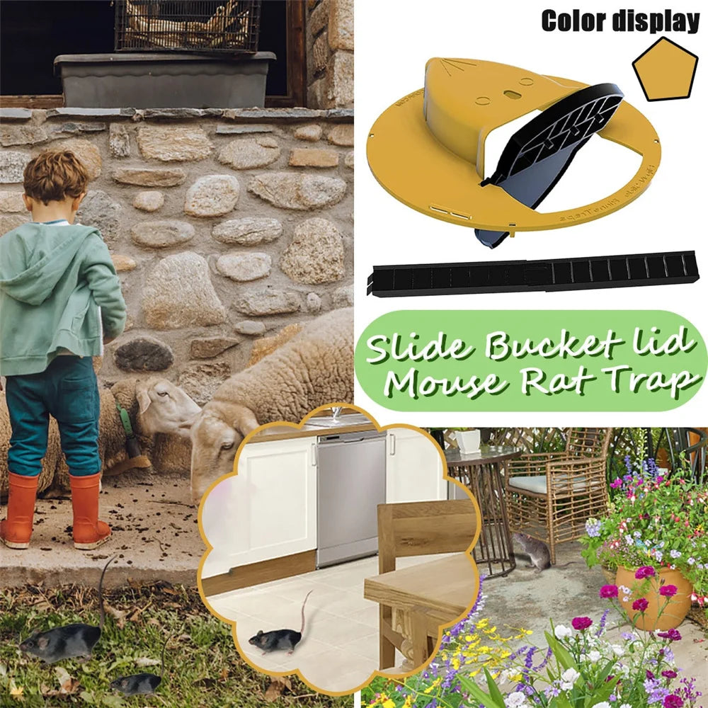 Intelligent Pitfall Mouse Catcher Trap Bucket Automatic Reset Flipping Sliding Bucket Lid Automatic Reset After Catching Mice