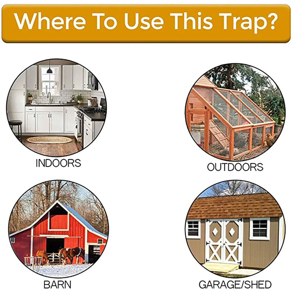 Intelligent Pitfall Mouse Catcher Trap Bucket Automatic Reset Flipping Sliding Bucket Lid Automatic Reset After Catching Mice