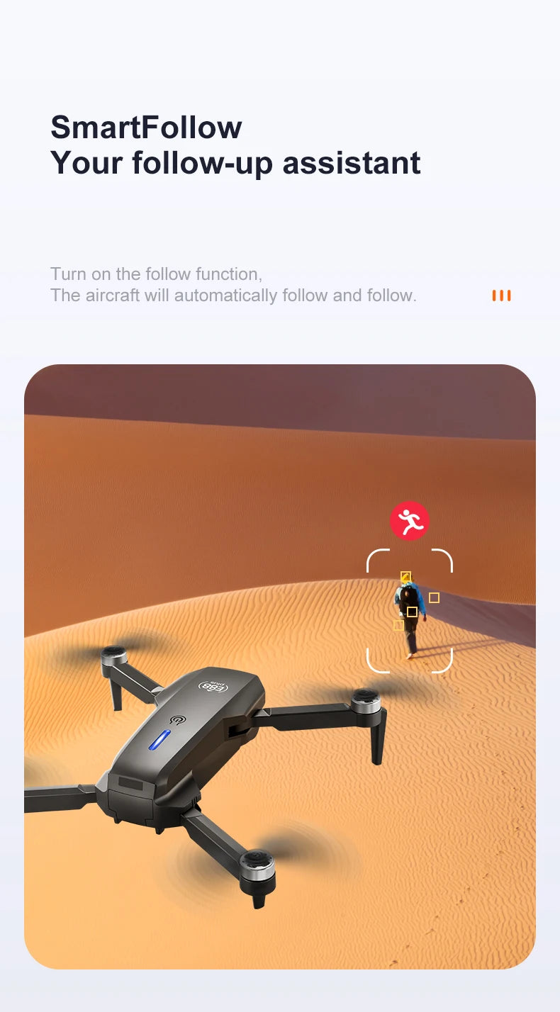 E88 plus Brushless Optical Flow Drone - Best Gift for Kids - RC Helicopter with Camera 3-6 Axis Gyro WiFi Live Video Drone