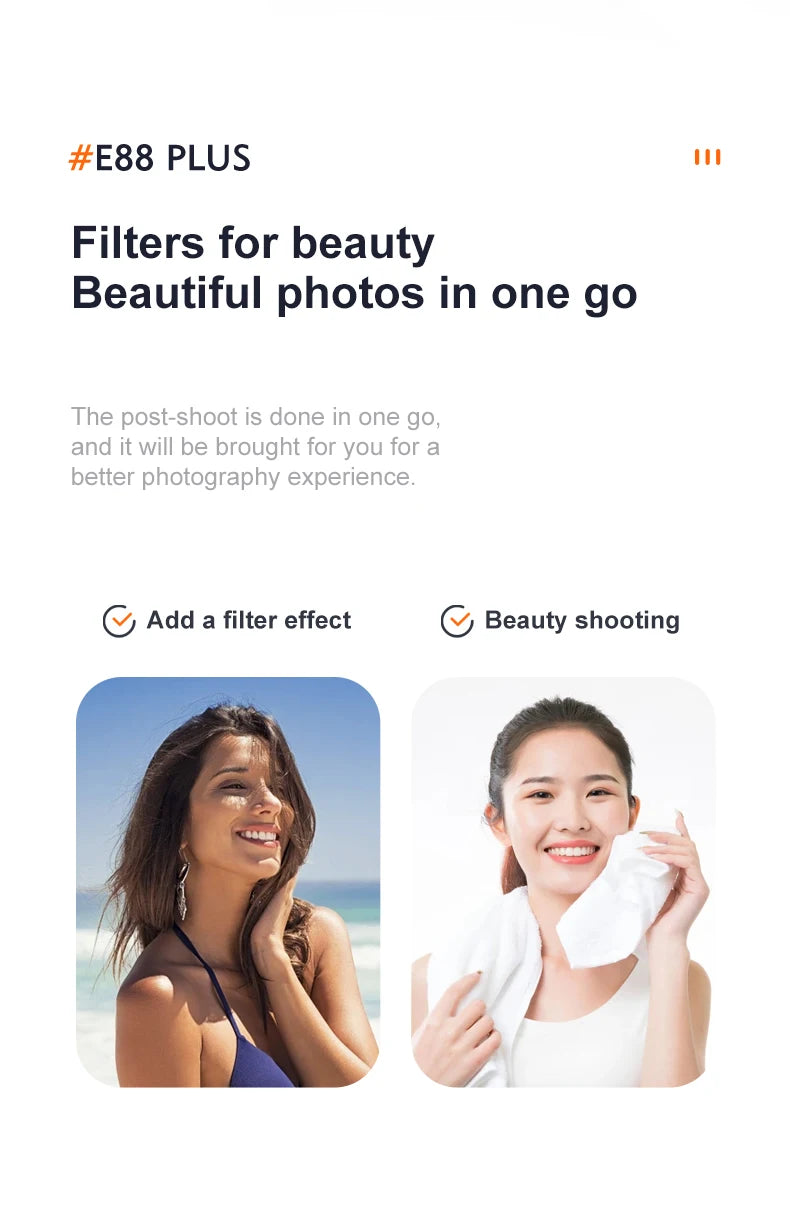 E88 plus Brushless Optical Flow Drone - Best Gift for Kids - RC Helicopter with Camera 3-6 Axis Gyro WiFi Live Video Drone