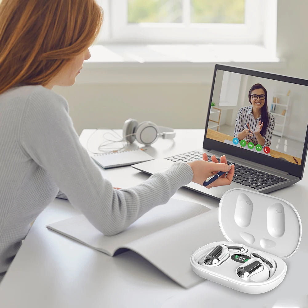 Real-Time Translation Earphone 3-in-1 AI Translator Earbuds 140 Language Noise Cancelling Bluetooth Wireless Translating Headset