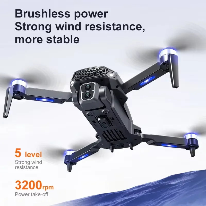 E88 plus Brushless Optical Flow Drone - Best Gift for Kids - RC Helicopter with Camera 3-6 Axis Gyro WiFi Live Video Drone