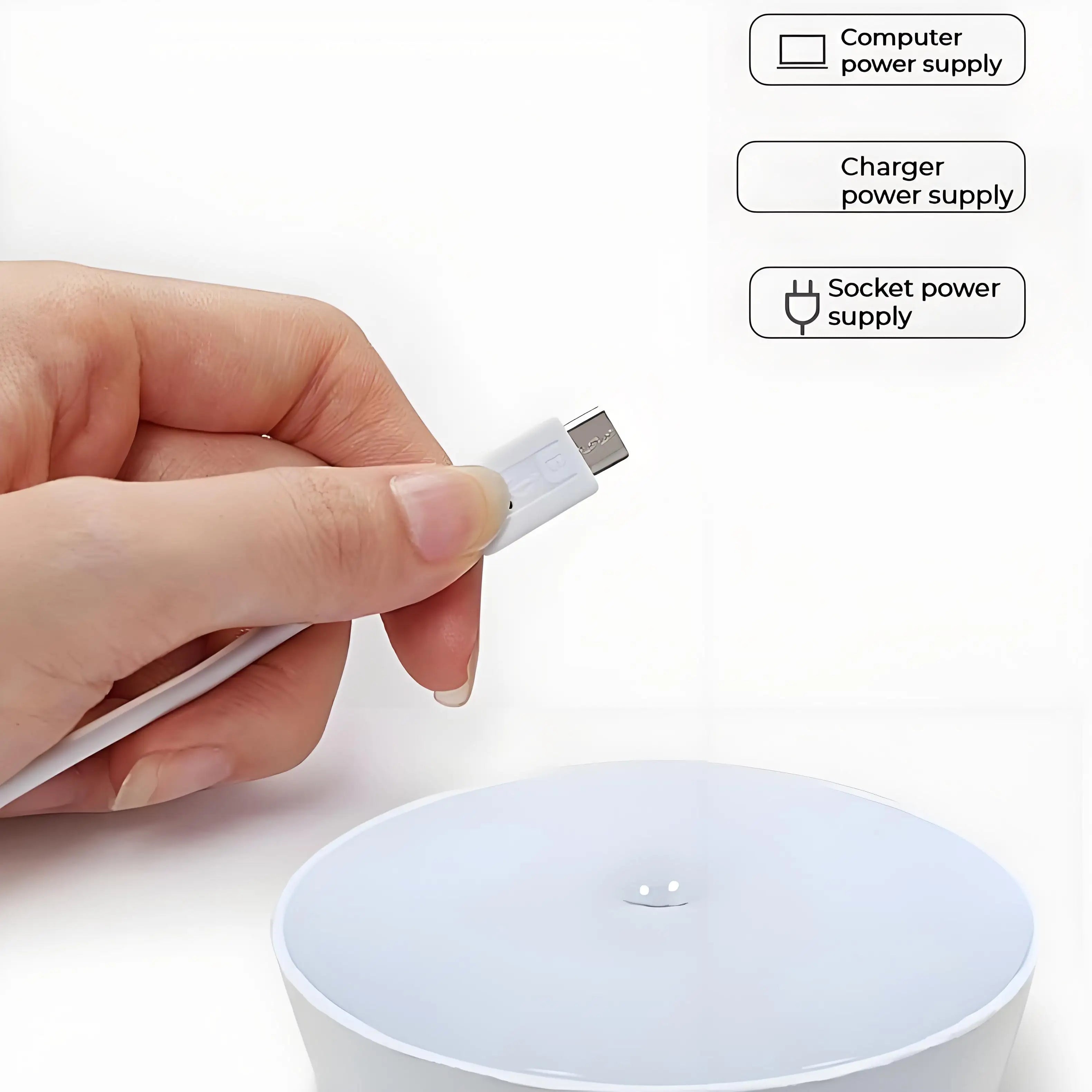 LED Smart Human Body Sensor Night Lamp Emergency Automatic Lighting USB Charging Wireless Magentic Suction Use Night Light