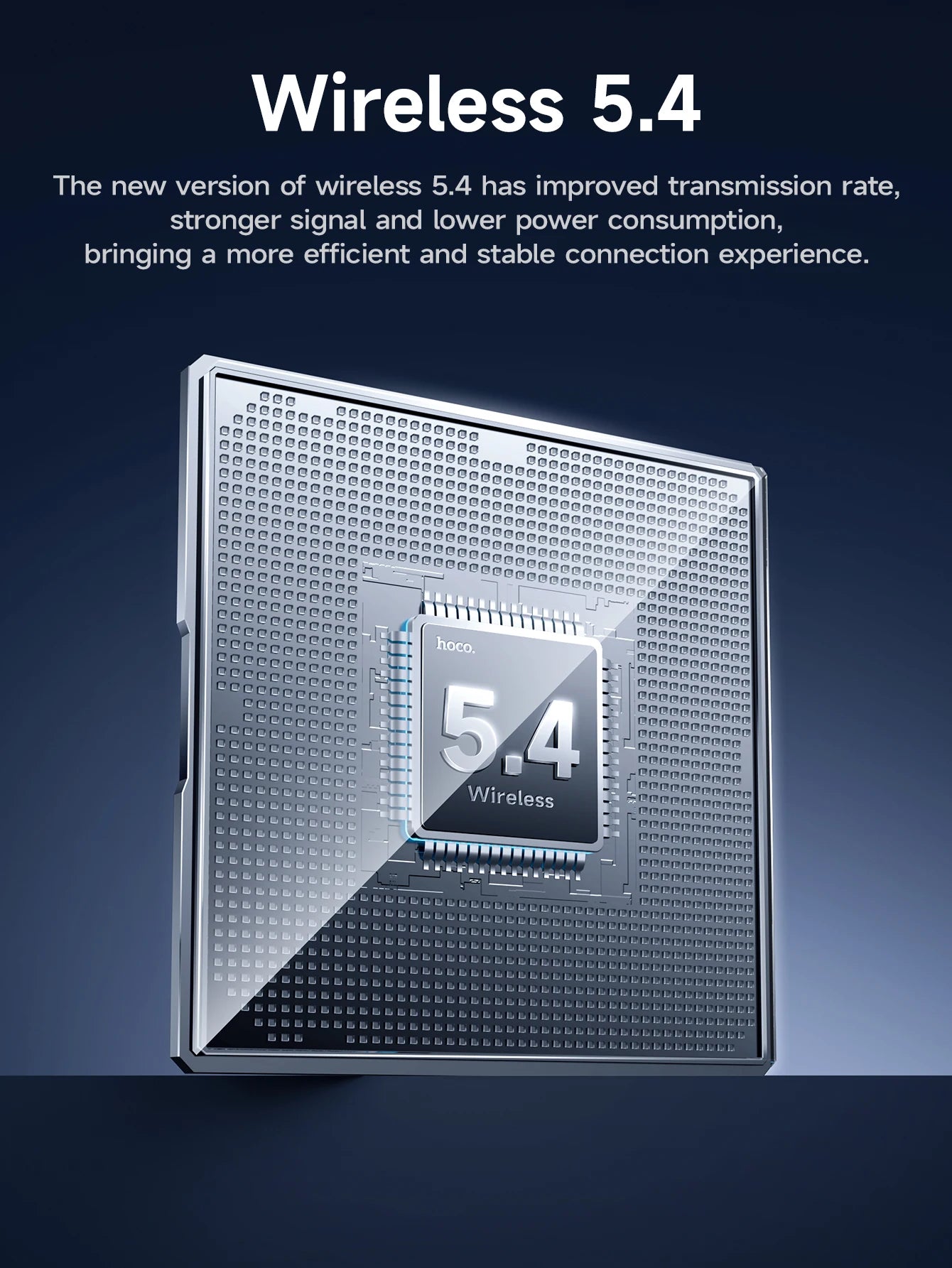 HOCO EQ14 Touch Screen ANC Earphone Bluetooth 5.3 Active Noise Cancellation Wireless Headphone Fast Charge Earbuds Low Latency