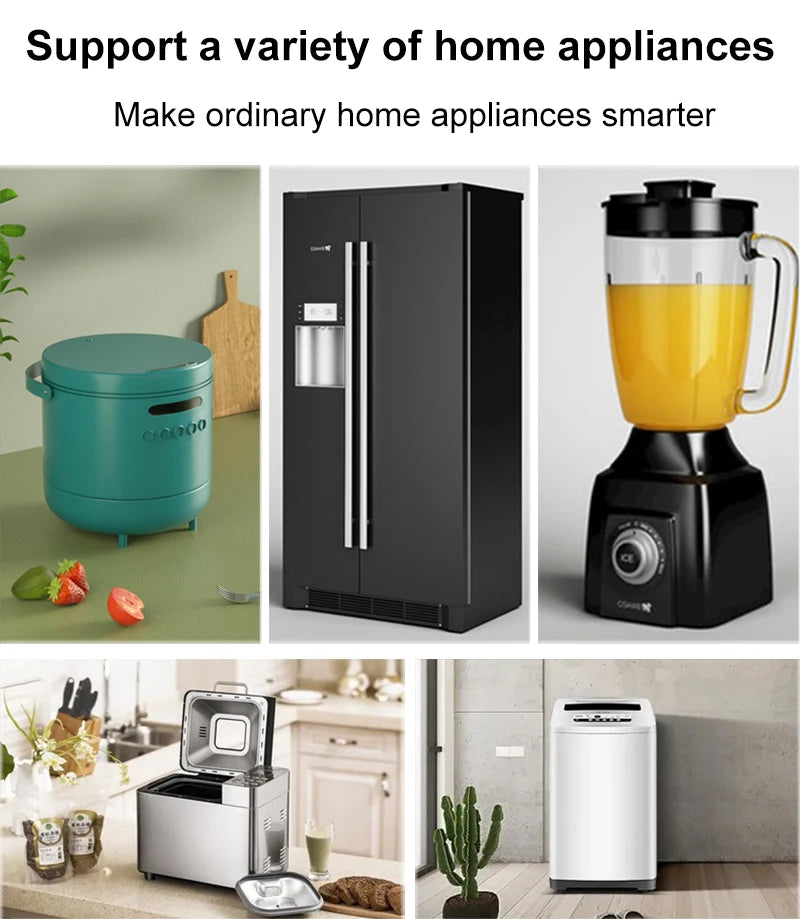 Tuya Smart Plug WiFi &BT Socket UK 16A with Power Monitor Voice Control Timing Smart Life Control Works with Alexa Google Home